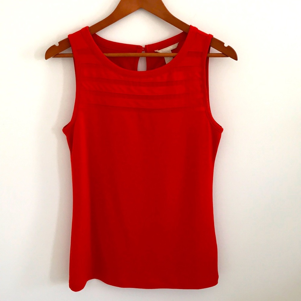 Banana Republic Women's Red Orange Sleeveless Top